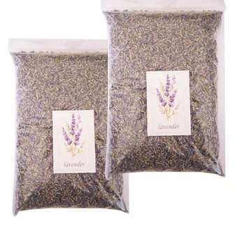 1pc 30g/60g/90g Dried Lavender Flowers, Fragrant Dried Flowers For Wedding Toss, Crafts, Sachet And Candle Making - 60g/120g Packaged