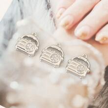 3 Pieces Of Handmade DIY Pendant Jewelry, Copper Inlaid With Zirconia, Plated With 18K Gold, Available In Various Styles Such As Flowers, Crosses, And Heart Pendants. Exquisite And Fashionable Accessories That Can Be Made Into Earrings, Necklaces, Bracelets, And Anklets. Also A Great Gift For Friends.
