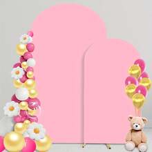 2 Stücke Weihnachts-Bogen Dekoration aus elastischem Spandex-Stoff, geeignet für Geburtstagsfeiern, Hochzeitsbogen Dekoration (nur Stoffhintergrund, kein Bogenrahmen), perfekter Bogen-Hintergrund für Garten und Outdoor-Hochzeitszeremonie und Geburtstagsfeierdekoration - Verschiedenfarbig - Übersicht 18