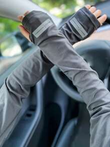 Odblaskowe rękawy przeciwsłoneczne z filtrem przeciwsłonecznym, unisexowe, do jazdy na rowerze na świeżym powietrzu, anty-UV, luźne mankiety rękawów