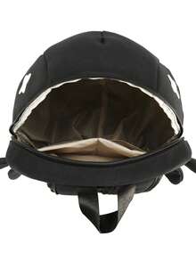 Plecak Peach Tree Unisex Shark Design, codzienny, modny plecak, odpowiedni do szkoły średniej, studentów, par, podróży, sportu, wielofunkcyjny, lekki, powrót do szkoły, Halloween, prezent świąteczny - Czarne - Zobacz 9