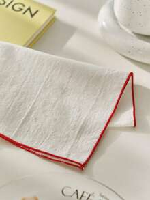 6/12/240件装复古欧式风格纯色防皱餐巾，40*40厘米，婚礼派对节日装饰桌布和餐巾 - 彩色 - 查看 8