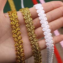 ZNZAKKA 2 Yards Braid Lace Trim Gimp Ribbon Trim For Sewing Accessories, DIY Crafts Decoration - Multicolor - View 3