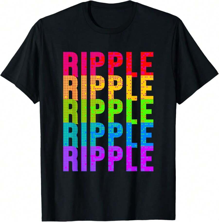 Ple Colorful Xrp Cryptocurrency Currency Blockchain Coin T-Shirt-DI Best Gifts