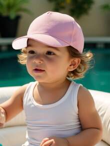 1PC Baby Toddler Solid Baseball Caps Snapback Hat Girls Boys Adjustable Infant Sport Cap Suitable For Outdoor Travel Beach Hat - Multicolor - View 4