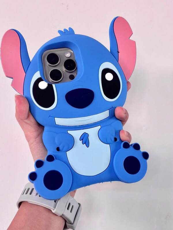 Disney Cute Cartoon Compatible Phone Case For 16 15/15 16Pro Max/13/14/11/12 Pro Max/15 Plus - Y2K Protective Soft Shell With Kickstand, No Battery Needed, Great Travel And Birthday Gift Idea, Colorful Angel & Stitch Patchwork Pattern Anti-Shock TPU Electroplated Ring Phone Case Compatible With Apple