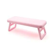 1pc Foldable Nail Pillow With Heightening Design, Built-In Nail Lamp, Plastic Armrest Pad For Nail Salon, Simple Style Hand Desk Pad, Light Luxury Nail Accessory Support Bracket, Portable And Foldable