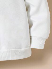 Tween Boy Landscape Graphic Warm Hooded Sweatshirt - White - View 4