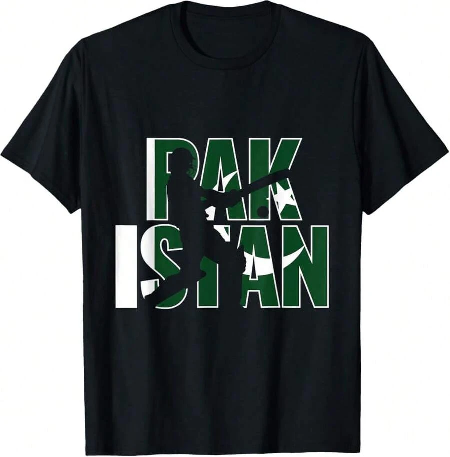 2020 Pakistan Cricket Jersey Gift For Pakistani Cricket Fans T-Shirt>AL Wedding Gifts - Black - View 1