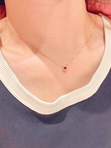 1 件 S925 纯银原创百搭 Ins 风格水滴奢华宫廷风格锆石吊坠项链，复古优雅，适合女性日常佩戴、节日、派对礼物、珠宝