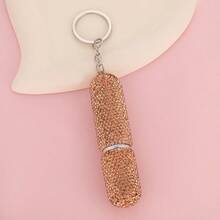 1 件水晶香水可填充瓶、迷你钥匙扣便携式香水喷雾瓶、高品质女士配饰礼物