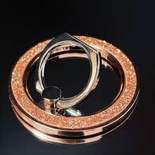 Premium Magnetic Metal Ring Phone Holder, Compatible With Magnetic Phone Ring Holder, Compatible With Iphone Wireless Charging, 2-In-1 Ring Holder, Comes With Magnetic Ring, Multiple Frame Color Options, Suitable For Fitness/Office/Watching Videos - Multicolor - View 15