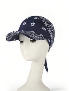 1pc Paisley Pattern Bohemian Style Printed Versatile Head Wrap Hat - Multicolor - View 14