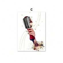 1 pieza Pintura de arte en lienzo para decorar la pared, póster y estampas nórdicas para el salón de belleza, opcional con marco, para peluquería, estilistas y esteticistas