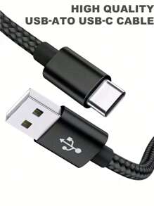 Cable cargador USB Tipo C de 1 m/2 m, cable de carga rápida USB-C a USB-A, cable de carga USB A a Tipo C, compatible con iPhone 15/15 Pro/15 Pro Max/15 Plus, Galaxy S24/S24+/S24 Ultra