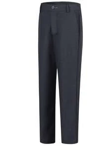 Tween Boys Dress Pants Adjustable Waist Flat Front Pant Wedding School Uniforms Pants Dark Grey Size 6-16Y - Dark Grey - View 5