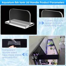 6pcs Acrylic Fish Tank Cover Handle, Aquarium Lid Knob With Adhesive, Replaceable Tank Cover Handles