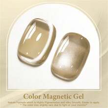 Mtssii 7ml Moonlight  Magnetic Gel Nail Polish Glass Beads Summer Pink Golden Silvery Glitter Soak Off UV Gel Nail Art Varnish Nail Supplies - 金色 - 查看 5