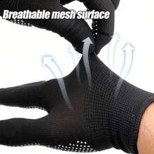 20pcs Nitrile Coated Gardening Gloves, Work Gloves, Non-Slip, Durable, Breathable Reusable, Gardening Driving Labor Protection Thin Coated Gloves, Reusable (Black, Blue)