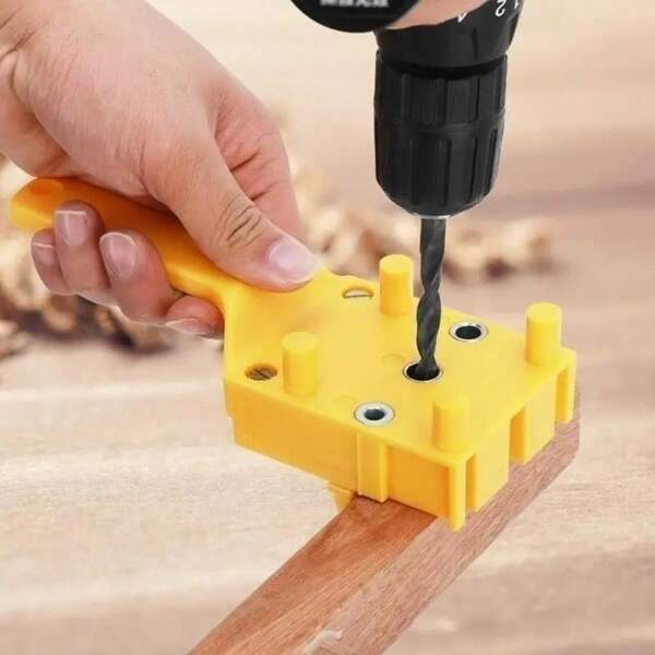1pc Woodworking Straight Hole Puncher Board Connector Drill Positioning Locator DIY Tool Handheld Wooden Board Drill Punch