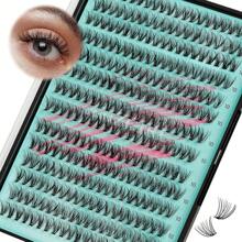 Lash Extension Kit,DIY Eyelash Clusters Kit 168Pcs With Lash Bond And Seal Glue Waterproof,Eyelashes Remover For Lash Cluster Extensions Kit For Beginner,Lashes Applicator Tool