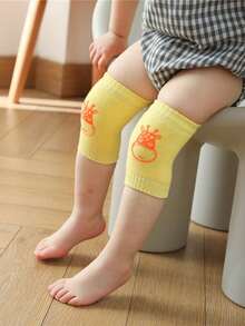 1 对卡通新生儿护膝，防滑透气