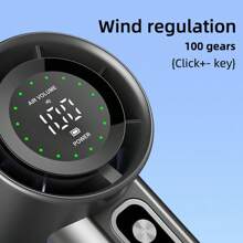 New Portable Handheld Bladeless Fan - Adjustable & Rechargeable Mini Personal Fan With LED Display, High-Speed Turbo Engine, USB Charging, Ergonomic Design For Travel & Outdoor Use