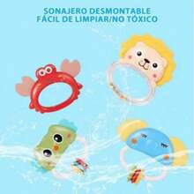 Móvil Musical Para Cuna Sonajero Giratoria Con Proyector Luz - Azul - Ver 3