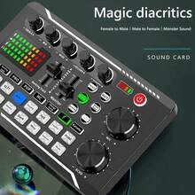 Professional Audio Mixer Kit - Integrated Podcast Studio Bundle With High-Quality Stand Condenser Microphone - USB/Battery Powered Dual Mode, With Rechargeable Lithium Battery - Connects To PC, Laptop, Smartphone For Game Recording, Streaming, Creative Expression ﻿