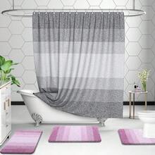New OLANLY Bathroom Rug Set 2 Piece, Soft Absorbent Microfiber Bath Rug Set, Non-Slip, Machine Wash Dry, Plush Shaggy Bath Mats For Bathroom (30"X20"+24"X16", Pinkish-Purple) - Pinkish-purple 30" x 20" + 24" x 16" - View 7