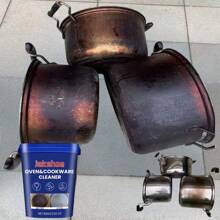 100g Magic Kitchen Cleaning Powder - Multipurpose Kitchen Stain Remover For Pots, Pans And Surfaces, Amazing Before And After Results, Ultimate Kitchen Cleaning Solution, Deeply Cleans Kitchen Exhaust, Stovetop, Faucets And Stubborn Grime