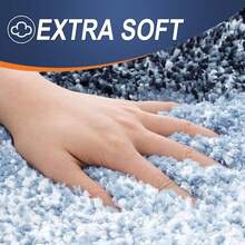 New OLANLY Bathroom Rug Set 2 Piece, Soft Absorbent Microfiber Bath Rug Set, Non-Slip, Machine Wash Dry, Plush Shaggy Bath Mats For Bathroom (30"X20"+24"X16", Dark Blue) - 深藍色 30 英寸 x 20 英寸 + 24 英寸 x 16 英寸 - View 3