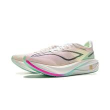 LI-NING FEIDIAN 5 CHALLENGER 女款专业运动跑步鞋 ARMV002 正品官方店 - 白/螢光玫紫紅 - 查看 3