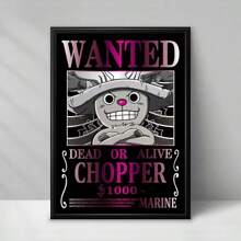 1 pieza Impresión en lienzo de una sola pieza WANTED Póster decorativo desmontable Impresión artística para sala de estar sin marco Colección de pinturas decorativas en lienzo, sin marco