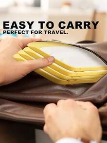 4 Packs Plastic Card Holders For Poker, Cards, Family Game Night, Poker Party - Durable Adult Card Holders - Yellow - Yellow - View 3