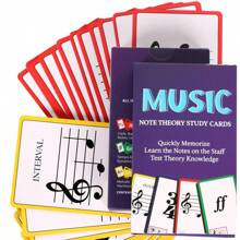 50-Piece High-Quality Music Flashcards Set, Suitable For Beginner Musicians, Music Reading And Terminology Study, Ideal For Adult Piano Learners, Piano Study Note Cards, Great For Educators To Use