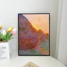 1 tấm áp phích nghệ thuật phim trường phái ấn tượng trừu tượng phong cách Claude Monet trang trí tường phòng bar quà tặng khung tùy chọn - Nhiều màu - Xem 34