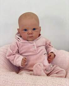 New Arrival Anatomically Correct 18 Inch 45 CM Reborn Baby Dolls Realistic Newborn Baby Toddler Doll With Full Body Vinyl Girl Dolls Birthday And Xmas Present - Hot Pink - View 5