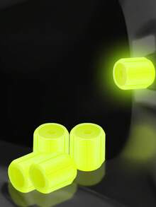 5pcs Luminous Valve Caps For Cars, Electric Vehicles, Motorcycles, Bicycles, And Trucks, Ultra-Bright Reflective Valve Stem Caps. Set Of 5 Glowing Valve Caps, Fluorescent Decorative Lights For Car, Motorcycle, And Bicycle Wheel Hubs, Valve Stem Caps. - Multicolor - View 13