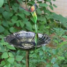 1pc Iron Butterfly Shaped Outdoor Bird Feeder, Suitable For Courtyards, Gardens, And Lawns, Easy Installation