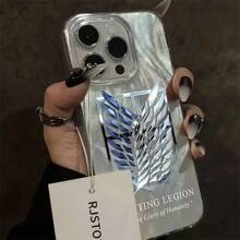 bandai 1 Stück/Ein Anime-inspirierter Aufkleber mit dem Emblem des Aufklärungstrupp aus Titan und den Flügeln der Freiheit, die Anime-Handy-Hülle mit dem Titan Motiv ist perfekt für Anime Fans.