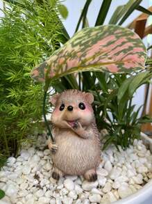 Cute Resin Hedgehog Decorative Ornament, Used For Wedding Decoration, Bedroom Decoration, Room Decoration, Garden Decoration, And Holiday Gift Essentials