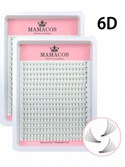 MAMACOS 320 Ventagli Premade C/D Curl 3D 4D 5D 6D 7D 8D 10D 12D 14D 16D 20D Estensioni di ciglie individuali a punta in finta pelliccia di visone, grappoli di ciglie, ciglie individuali, ciglie, ciglie finte