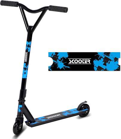Pro Stunt Scooter, 360 Degree Spin Handlebar Trick Scooter Street Stunt Scooter Freestyle Stunt Scooters With ABEC-9 Bearings For Teens