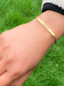 1 Custom Name Bracelet, Islamic Jewelry, Ramadan And Eid Gift, Personalized Name Bracelet, Gift, Personalized Jewelry For Women