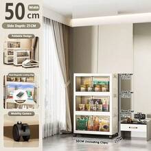 5/4/3/2/1 Layer Storage Cabinet, Foldable Storage Box, Home Living Room Toy Cabinet, Storage Shelf, Free Installation Kitchen Cabinet - Multicolor - View 26