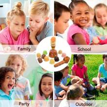 1 Piece Ice Cream Stacking Toys For Kids 3+| Montessori Sensory Play Set With Scoops & Cones| Pretend Kitchen Toys Develop Motor Skills| Educational Birthday Gift For Boys & Girls (Vibrant Colors)