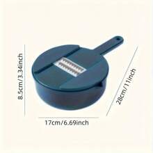 1pc 12-In-1 Multifunctional Vegetable Chopper - Manual Slicer, Dicer, Grater For Potatoes, Carrots, Radishes - Easy Clean Kitchen Tool, Suitable For Home & Restaurant Use, Made Of PP Material