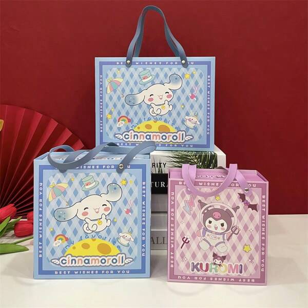 Sanrio (Authorized) Sanrio 1pc Kuromi&Cinnamon Roll Gift Box, Birthday Gift Box, Wedding Gift Box, Festival Gift Box, Party Gift Box (Slightly Different From The Actual Product, Slightly Flawed) Summer Gifts Beach Back To School School Supplies Room Decor