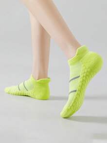 1/3/5/7双女士运动短袜纯色抗菌除臭高弹力透气船袜夏季跑步瑜伽健身轻便船袜短袜